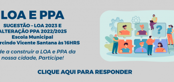 O Poder Executivo Municipal de Palminópolis, realizara no dia 08 de Agosto de 2022 a Audiência Publica